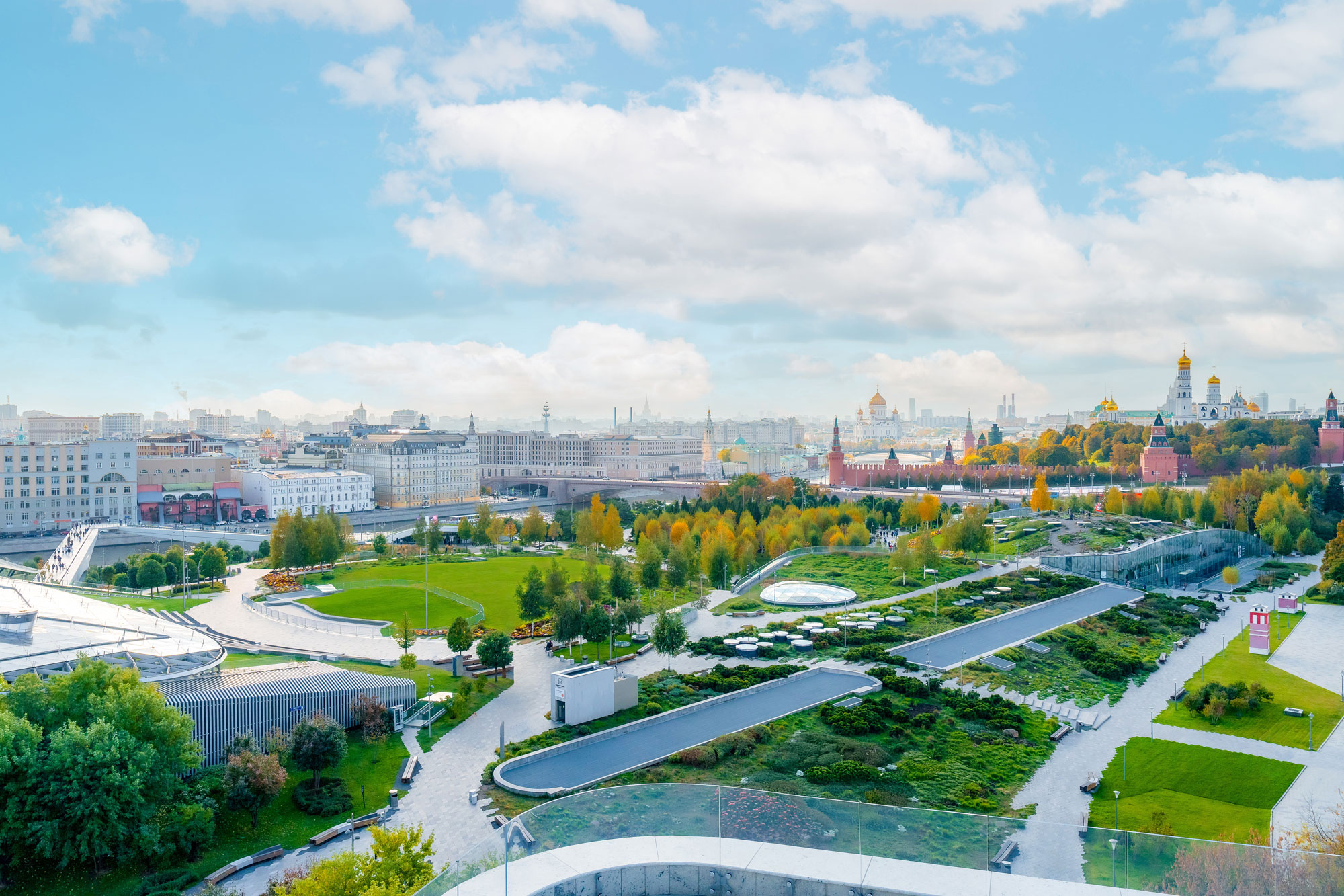 Walk through Zaryadye Park